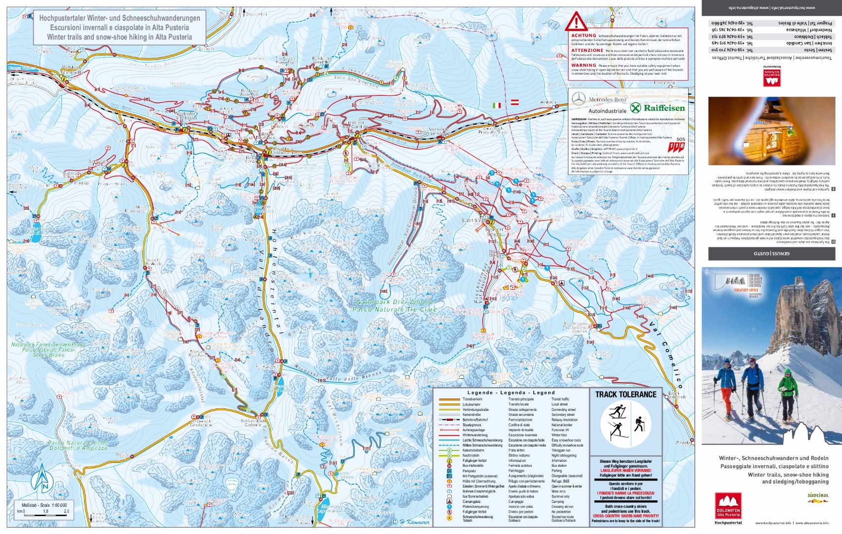 Winter hiking in Sexten